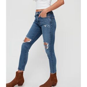 AGOLDE Sophie High Waisted Crop Jean Medium Wash Size 30